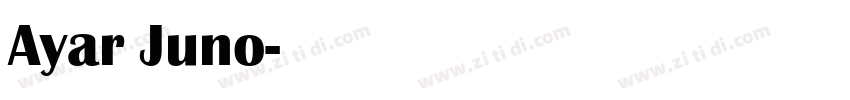 Ayar Juno字体转换